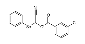 cyano(phenylselanyl)methyl 3-chlorobenzoate结构式