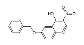 6-benzyloxy-3-nitroquinolin-4-ol Structure