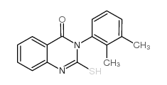 3-(2,3-二甲基苯基)-2-疏基-3h-喹唑啉-4-酮结构式