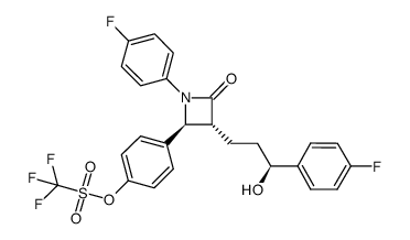(trifluoromethanesulfonyl)ezetimibe Structure