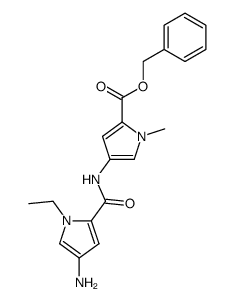 benzyl 4-(4-amino-1-ethyl-1H-pyrrole-2-carboxamido)-1-methyl-1H-pyrrole-2-carboxylate结构式