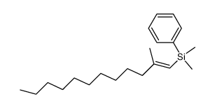 (E)-1-dimethylphenylsilyl-2-methyl-1-dodecene Structure