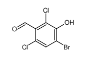 4-bromo-2,6-dichloro-3-hydroxy-benzaldehyde Structure