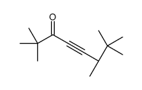 (6S)-2,2,6,7,7-pentamethyloct-4-yn-3-one结构式