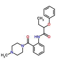 N-{2-[(4-Methyl-1-piperazinyl)carbonyl]phenyl}-2-phenoxybutanamide结构式