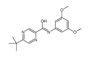 5-tert-butyl-N-(3,5-dimethoxyphenyl)pyrazine-2-carboxamide Structure