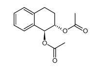 anti-acetic acid 1-acetoxy-1,2,3,4-tetrahydro-naphthalen-2-yl ester结构式