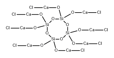 OCTAKIS(CHLOROCALCIUMOXY)CYCLOTETRASILOXANE, tech-95结构式