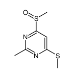 2-methyl-4-methylsulfinyl-6-methylthiopyrimidine结构式