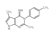 3,7-dimethyl-4-(4-methylphenyl)-2,4,9-triazabicyclo[4.3.0]nona-2,5,7,9-tetraen-5-amine Structure