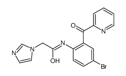 N-[4-bromo-2-(pyridine-2-carbonyl)phenyl]-2-imidazol-1-ylacetamide Structure