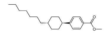 methyl 4-(trans-4-heptylcyclohexyl)benzoate Structure
