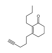 2-butyl-3-pent-4-ynylcyclohex-2-en-1-one Structure