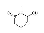 2-methyl-1-oxo-1,4-thiazinan-3-one结构式