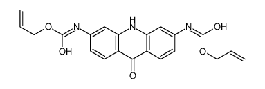 2,7-二(全氧基羰基氨基)-9(10H)吖啶结构式