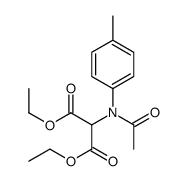 diethyl 2-(N-acetyl-4-methylanilino)propanedioate Structure