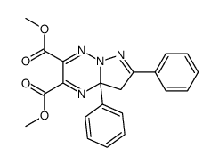 7,8a-Diphenyl-8,8a-dihydro-pyrazolo[1,5-b][1,2,4]triazine-2,3-dicarboxylic acid dimethyl ester Structure