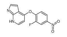 4-(2-FLUORO-4-NITROPHENOXY)-7-AZAINDOLE结构式