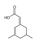 2-(3,5-dimethylcyclohex-2-en-1-ylidene)acetic acid Structure