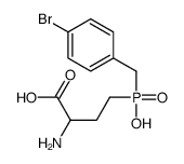 2-amino-4-[(4-bromophenyl)methyl-hydroxyphosphoryl]butanoic acid结构式
