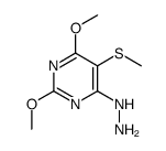 (2,6-dimethoxy-5-methylsulfanylpyrimidin-4-yl)hydrazine结构式