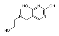 5-[[2-hydroxyethyl(methyl)amino]methyl]-1H-pyrimidine-2,4-dione结构式