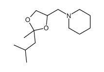 1-[[2-methyl-2-(2-methylpropyl)-1,3-dioxolan-4-yl]methyl]piperidine Structure