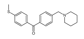 4-PIPERIDINOMETHYL-4'-THIOMETHYLBENZOPHENONE结构式