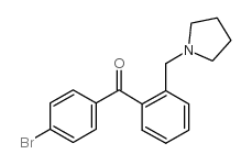 4'-BROMO-2-PYRROLIDINOMETHYL BENZOPHENONE structure