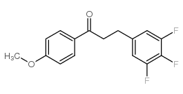 4'-METHOXY-3-(3,4,5-TRIFLUOROPHENYL)PROPIOPHENONE structure