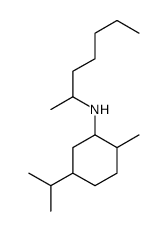 N-heptan-2-yl-2-methyl-5-propan-2-ylcyclohexan-1-amine结构式