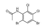 4,6-Dibromo-2,3-dichloroacetanilide Structure