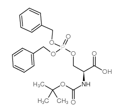 N-Boc-O-(dibenzylphospho)-L-serine Structure