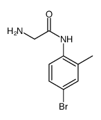Acetamide, 2-amino-N-(4-bromo-2-methylphenyl) Structure