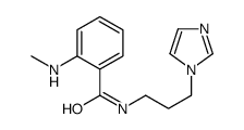 N-(3-imidazol-1-ylpropyl)-2-(methylamino)benzamide结构式