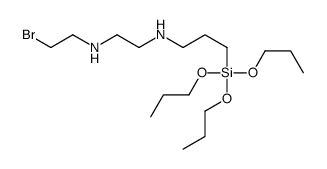 N'-(2-bromoethyl)-N-(3-tripropoxysilylpropyl)ethane-1,2-diamine结构式