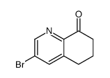 3-bromo-6,7-dihydro-5H-quinolin-8-one structure