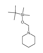 1-(((tert-butyldimethylsilyl)oxy)methyl)piperidine结构式