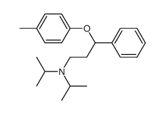 diisopropyl-(3-phenyl-3-p-toluyloxypropyl)amine结构式