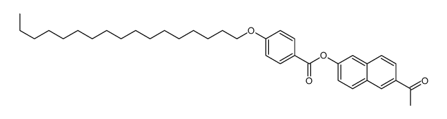 (6-acetylnaphthalen-2-yl) 4-heptadecoxybenzoate结构式