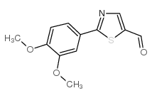 2-(3,4-Dimethoxyphenyl)thiazole-5-carbaldehyde structure