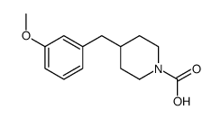 4-[(3-methoxyphenyl)methyl]piperidine-1-carboxylic acid Structure