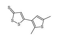5-(2,5-dimethylthiophen-3-yl)dithiole-3-thione Structure