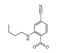 3-(butylamino)-4-nitrobenzonitrile Structure