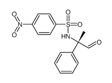 4-nitro-N-[(2S)-1-oxo-2-phenylpropan-2-yl]benzenesulfonamide结构式