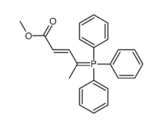 methyl 4-(triphenyl-λ5-phosphanylidene)pent-2-enoate结构式