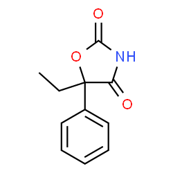 5-ethyl-5-phenyloxazolidinedione structure