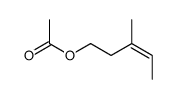 (E)-3-methylpent-3-en-1-yl acetate结构式