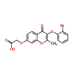 {[3-(2-Bromophenoxy)-2-methyl-4-oxo-4H-chromen-7-yl]oxy}acetic acid结构式