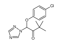 2-Butanone, 1-(4-chlorophenoxy)-3,3-dimethyl-1-(1H-1,2,4-triazol-1-yl)结构式